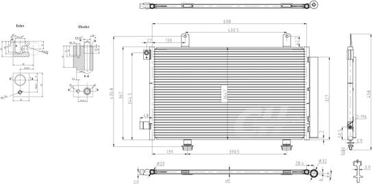 Hart 612 268 - Конденсатор, кондиціонер autocars.com.ua