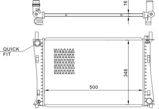 Hart 612 328 - Радиатор, охлаждение двигателя autodnr.net