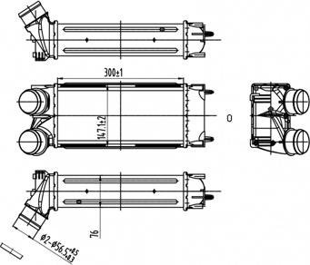 Hart 612 521 - Интеркулер, теплообменник турбины avtokuzovplus.com.ua