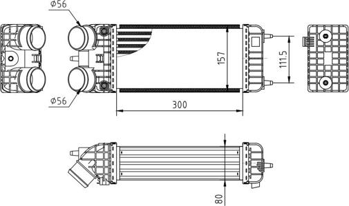 Hart 612 540 - Интеркулер autocars.com.ua