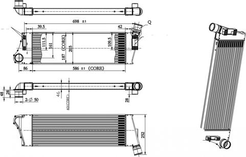 Hart 612 726 - Интеркулер autocars.com.ua