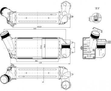 Hart 613 786 - Интеркулер, теплообменник турбины avtokuzovplus.com.ua