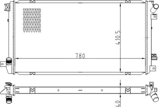 Hart 616 612 - Радиатор, охлаждение двигателя avtokuzovplus.com.ua