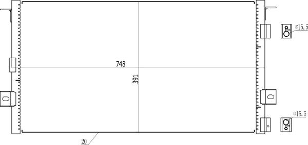 Hart 619 071 - Конденсатор, кондиціонер autocars.com.ua