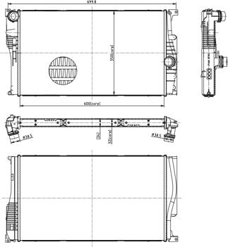 Hart 620 041 - Радіатор, охолодження двигуна autocars.com.ua