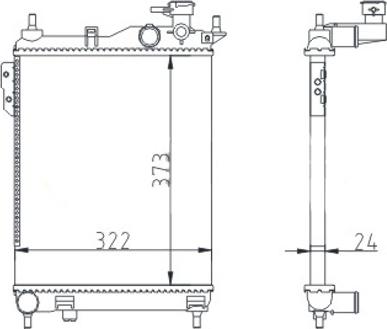 Hart 620 252 - Радіатор, охолодження двигуна autocars.com.ua