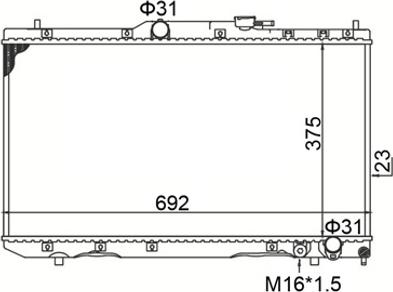 Hart 620 256 - Радіатор, охолодження двигуна autocars.com.ua