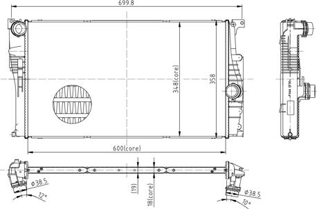 Hart 620 332 - Радиатор, охлаждение двигателя avtokuzovplus.com.ua