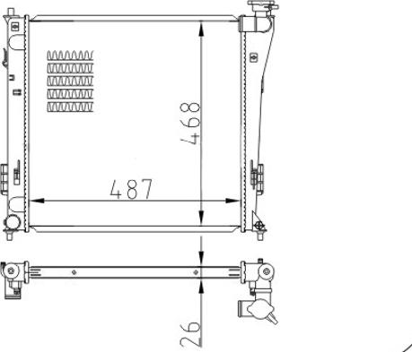 Hart 620 723 - Радиатор, охлаждение двигателя avtokuzovplus.com.ua