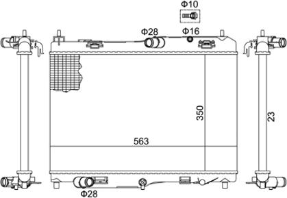 Hart 620 782 - Радиатор, охлаждение двигателя avtokuzovplus.com.ua