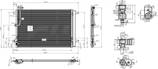 Hart 621 601 - Конденсатор, кондиціонер autocars.com.ua