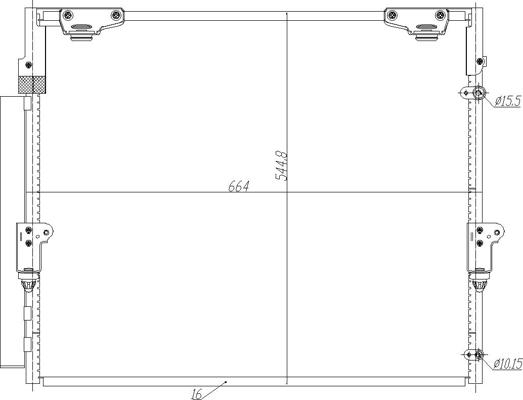 Hart 621 608 - Конденсатор, кондиціонер autocars.com.ua