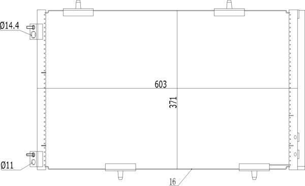 Hart 621 611 - Конденсатор, кондиціонер autocars.com.ua