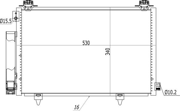 Hart 621 639 - Конденсатор, кондиціонер autocars.com.ua