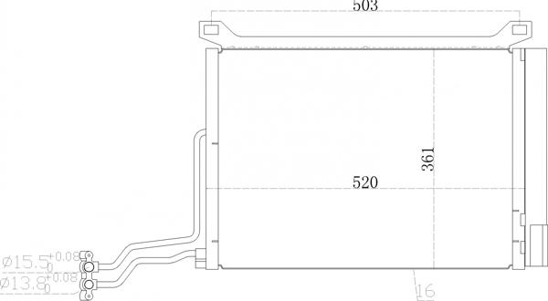 Hart 621 646 - Конденсатор, кондиціонер autocars.com.ua