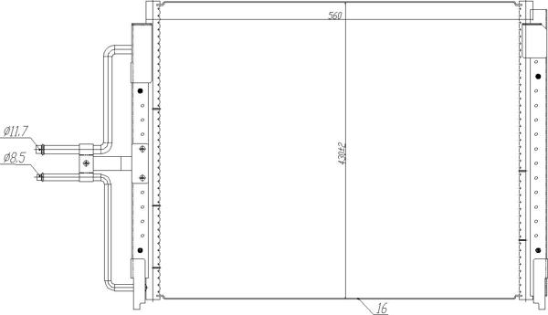 Hart 621 668 - Конденсатор кондиционера avtokuzovplus.com.ua