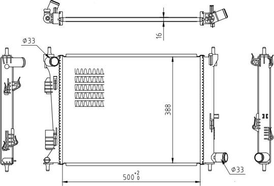 Hart 622 004 - Радиатор, охлаждение двигателя avtokuzovplus.com.ua