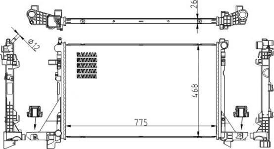 Hart 622 081 - Радиатор, охлаждение двигателя autodnr.net