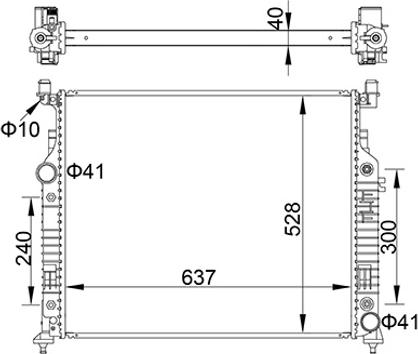 Hart 622 279 - Радіатор, охолодження двигуна autocars.com.ua