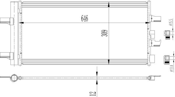 Hart 623 857 - Конденсатор, кондиціонер autocars.com.ua