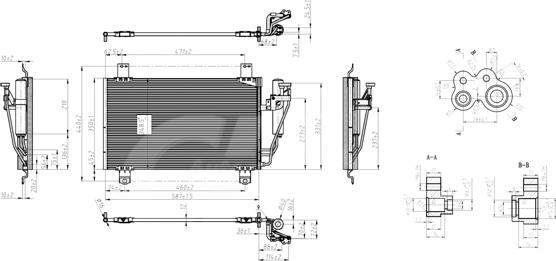 Hart 623 917 - Конденсатор, кондиціонер autocars.com.ua