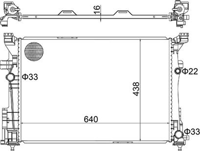 Hart 630 286 - Радіатор, охолодження двигуна autocars.com.ua