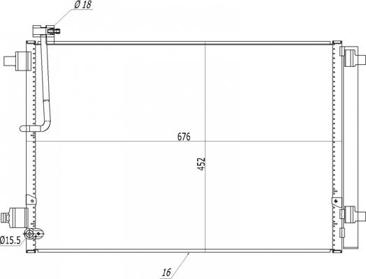 Hart 636 921 - Конденсатор, кондиціонер autocars.com.ua