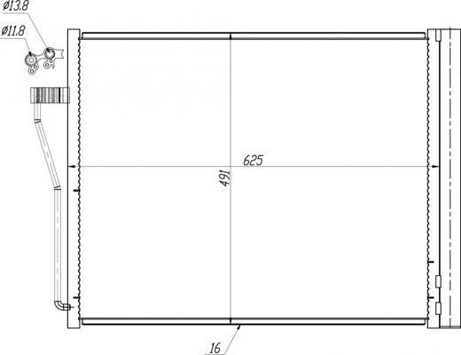 Hart 636 971 - Конденсатор, кондиціонер autocars.com.ua