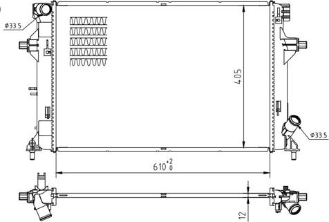 Hart 637 152 - Радиатор, охлаждение двигателя avtokuzovplus.com.ua