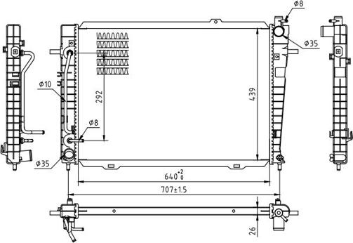 Hart 637 154 - Радиатор, охлаждение двигателя autodnr.net