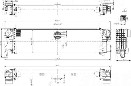 Hart 641 358 - Интеркулер, теплообменник турбины avtokuzovplus.com.ua