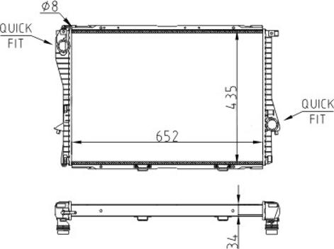 Hart 643 016 - Радиатор, охлаждение двигателя avtokuzovplus.com.ua