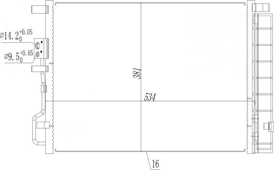 Hart 645 270 - Конденсатор, кондиціонер autocars.com.ua
