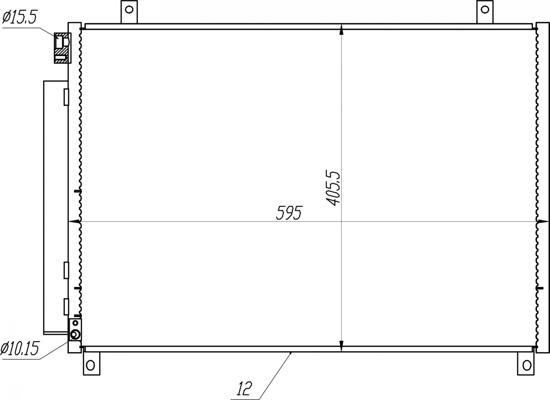 Hart 645 302 - Конденсатор, кондиціонер autocars.com.ua