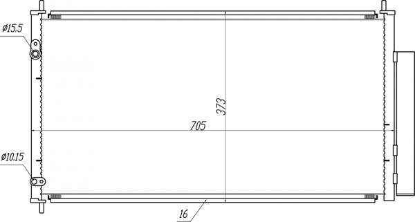 Hart 645 310 - Конденсатор, кондиціонер autocars.com.ua