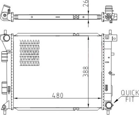 Hart 721 370 - Радиатор, охлаждение двигателя avtokuzovplus.com.ua