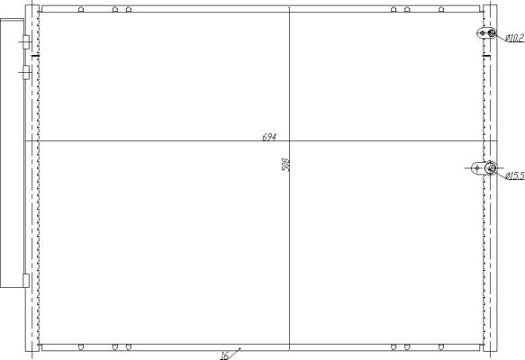 Hart 725 089 - Конденсатор, кондиціонер autocars.com.ua