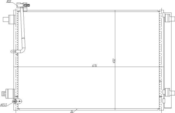 Hart 725 101 - Конденсатор, кондиціонер autocars.com.ua