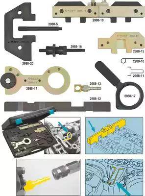 HAZET 2988-11 - Набір настановних інструментів, фази газорозподілу autocars.com.ua