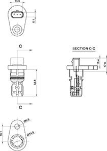 HC-Cargo 150957 - Датчик импульсов, коленвал autodnr.net