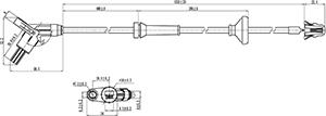 HC-Cargo 181856 - Датчик ABS, частота обертання колеса autocars.com.ua