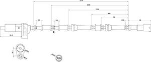 HC-Cargo 182440 - Датчик ABS, частота обертання колеса autocars.com.ua