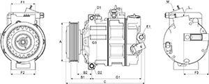 HC-Cargo 240129 - Компресор, кондиціонер autocars.com.ua