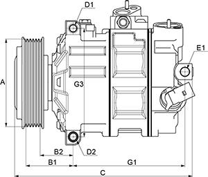 HC-Cargo 240129 - Компресор, кондиціонер autocars.com.ua