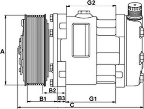 HC-Cargo 240349 - Компресор, кондиціонер autocars.com.ua