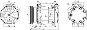 HC-Cargo 241464 - Компрессор кондиционера avtokuzovplus.com.ua