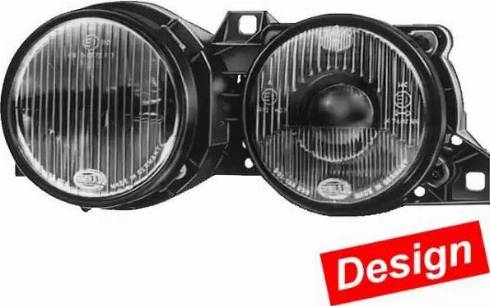 HELLA 1DL 005 930-091 - Основна фара autocars.com.ua