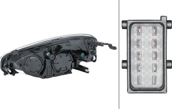 HELLA 1EH 354 811-061 - Основна фара autocars.com.ua