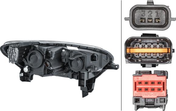 HELLA 1EL 011 770-851 - Основна фара autocars.com.ua