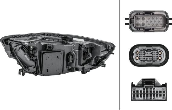 HELLA 1EX 011 151-411 - Основная фара avtokuzovplus.com.ua